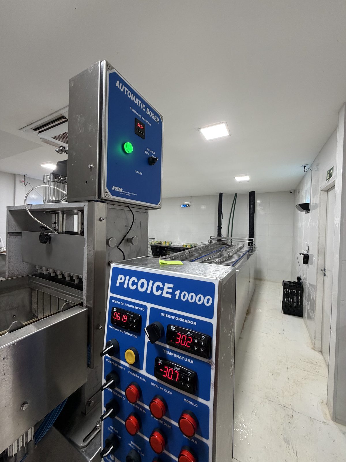 Painel de controle da linha de congelamento PicoIce